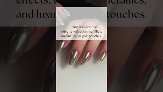 EyeCatching Metallic Accents for Stunning Nail Art  Nailovely [upl. by Anna-Maria]