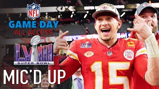 NFL Super Bowl LVIII Micd Up quotI want back to back to backquot  Game Day All Access [upl. by Vitek]