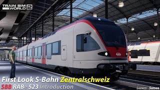 First Look SBahn Zentralschweiz  LuzernSursee amp SBB RABe 523 Introduction  Train Sim World 2 [upl. by Uhn]