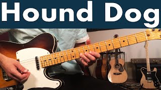 Hound Dog Guitar Lesson Elvis Presley [upl. by Notfa34]