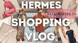 HERMES Shopping Vlog  Hermes Ready to Wear Collection AW 24  Prices and Sizes  IST Airport [upl. by Balliol]