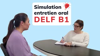 DELF B1  Speaking Test Simulation  Exercise 1 [upl. by Ecnaled772]