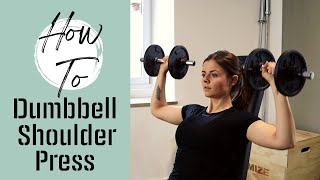 How To Schulterdrücken mit Kurzhanteln Dumbbell Shoulder Press [upl. by Mode]