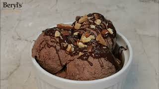 BERYLS GOURMET  Easy Chocolate Ice cream [upl. by Nilecoj]