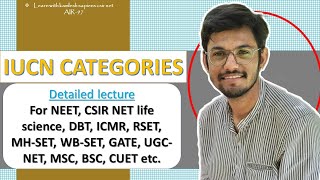 IUCN categories of threat  Critically endangered endangered and vulnerable etc  detailed lecture [upl. by Ardnaeed634]