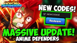 NEW CODES Anime Defenders Update 4 Countdown Showcases amp More [upl. by Aneerak]