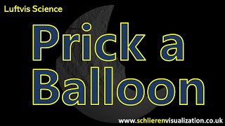 【Schlieren Visualization】The moment a balloon is being pricked is recorded by schlieren at 6400fps [upl. by Artus]