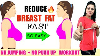 Reduce Breast Fat FAST Naturally🔥 Lose Breast Size in 10 Days  Easy Chest Breast Fat Loss Workout [upl. by Onairotciv656]