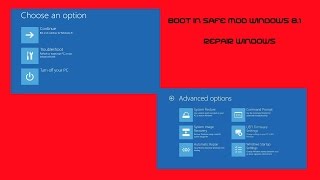 Boot Safe Mode su Windows 8 e 81 e repair windows [upl. by Znarf903]