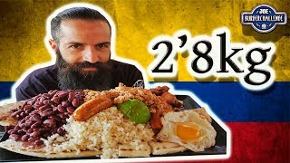 BANDEJA PAISA COLOMBIANA  Nuevo reto de comida en Paterna Valencia [upl. by Anaigroeg]