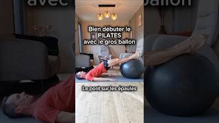 ✨️2 exercices pour bien DÉBUTER le PILATES avec ballon pilates pilatesworkout pilatesball [upl. by Ernaldus]