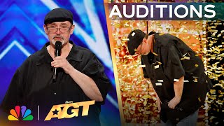 Richard Goodall Receives The GOLDEN BUZZER For quotDont Stop Believinquot  Auditions  AGT 2024 [upl. by Newcomer]