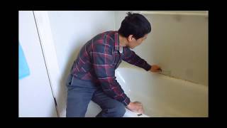 How to do bathtub caulking [upl. by Leanard]