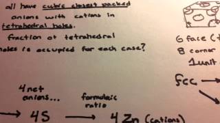 Finding fraction of tetrahedral holes occupied [upl. by Jeroma684]