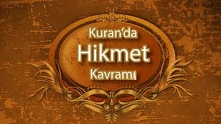 Kuranda Hikmet Kavramı [upl. by Nayb]