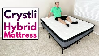 Crystli Memory Foam Innerspring Hybrid Mattress  Quick Review [upl. by Kaitlyn432]