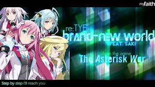 quotBrandnew Worldquot English Cover  The Asterisk War OP feat Saki [upl. by Mclain851]