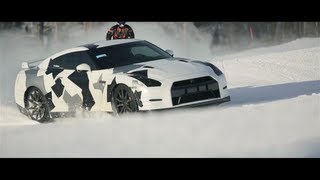 NISSAN GTR Ski slope [upl. by Dett869]