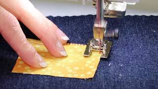 Bernina 560 64 Blanket Stitch Applique Stitch [upl. by Akinajnat]