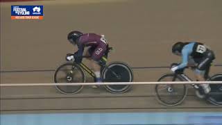 Kristina Clonan heat win  Adelaide Track League  Santos Festival of Cycling 2022 [upl. by Llerol758]