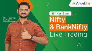 🔴 LIVE TRADING  Watch Nifty and BankNifty Live Trading  28th Mar 2024  Angel One [upl. by Jarrid]