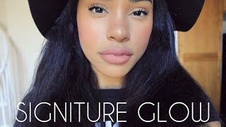 How to  My Signature Glowy Makeup with Neutral Lips [upl. by Ainalem]