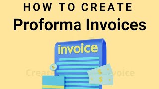 How to Create Proforma Invoice in GimBooks App [upl. by Rodrich]