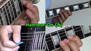 How to Read Guitar Tabs Hammer h wwwFarhatGuitarcom [upl. by Ednyl]