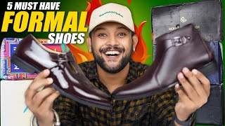 Top 5 Formal Shoes for OfficeCollegeWedding for Everyone 🔥 Loafers boots for Men  ONE CHANCE [upl. by Aikemet]