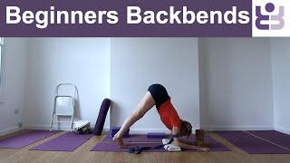 Iyengar Yoga  Backbends for Beginners One Hour Class [upl. by Ahsieka978]