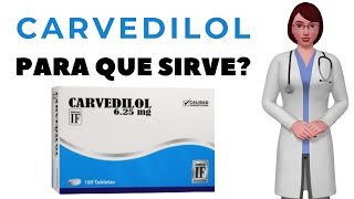 CARVEDILOL que es y para que sirve carvedilol como tomar carvedilol 625 mg [upl. by Hume]