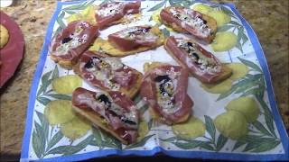 Crostini di panelle  ricetta in 1 minuto [upl. by Trah]