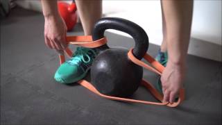 Marklyft med kettlebell och gummiband [upl. by Boyes885]