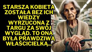 Starszą kobietę wyrzucono z rynku z powodu wyglądu nie wiedząc że była właścicielką [upl. by Assyl]