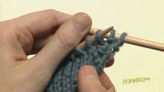 How to Increase and Decrease Knitting Stitches For Dummies [upl. by Nyrol]