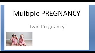 Obstetrics 255 a Multiple Pregnancy Hellins rule Types of Twin DiZygotic MonoZygotic Identical [upl. by Rise]