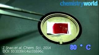 Polymer changes colour in the heat of the moment [upl. by Aihsar115]