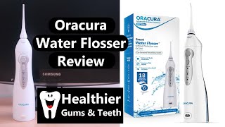 ORACURA Water Flosser Review Best Water Flosser to Clean Teeth [upl. by Sukcirdor]