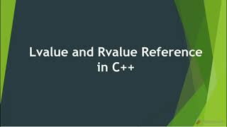 Modern CLValue and RValue reference in C 11 [upl. by Mandelbaum]