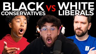 Black Conservatives vs White Liberals  Hasanabi reacts to Middle Ground [upl. by Goran]