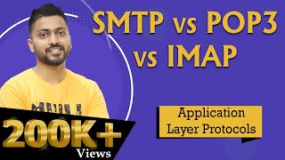 SMTP vs POP3 vs IMAP with real life example  All in 1  Application layer Protocols [upl. by Hola]