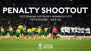 Full Penalty Shootout Norwich City v Tottenham Hotspur  Emirates FA Cup Fifth Round 201920 [upl. by Gibbon402]