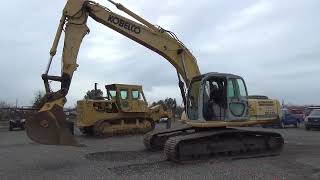 Lot 510A  Kobelco 210 Excavator [upl. by Rohn962]