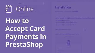 How to Accept Card Payments in PrestaShop [upl. by Anuaek]