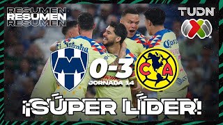 Resumen y goles  Monterrey 03 América  AP2023J14  Liga Mx  TUDN [upl. by Eceinehs]