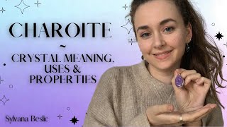 CHAROITE 💜 Crystal Healing Meaning Uses and Properties Zodiac Chakras Crystals for beginners [upl. by Urias]