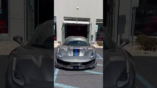 color changes when the sun hits the Grigio Ferro Ferrari 488 Pista 🤩🐎ferrari billionaire [upl. by Pryce]