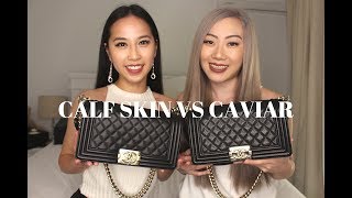 Caviar Vs Calfskin Comparison [upl. by Nekciv]