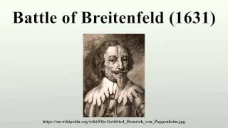 Battle of Breitenfeld 1631 [upl. by Baxy476]