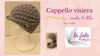 Tutorial cappello visiera alluncinettolafatatuttofare [upl. by Ahsenaj]